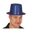 Chistera Purpurina Azul - Sombreros