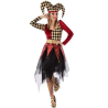 Vestit de Arlequin Bordeus i Beix