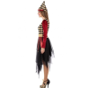 Disfraz de Arlequin Burdeos y Beige - Disfraces Halloween Mujer