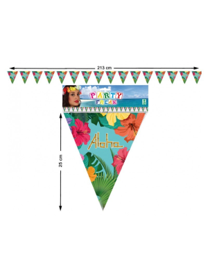 Banderines Triangulares Aloha - Guirnaldas