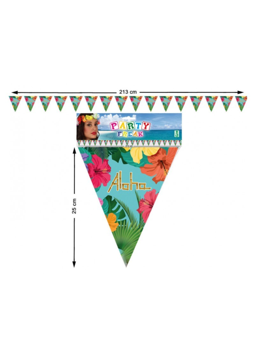 Banderines Triangulares Aloha - Guirnaldas