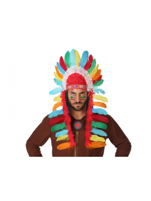 Penacho Jefe Indio  - Complementos de Indios
