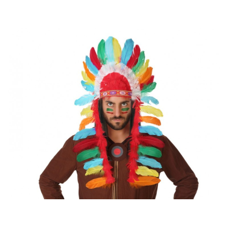 Penacho Jefe Indio  - Complementos de Indios