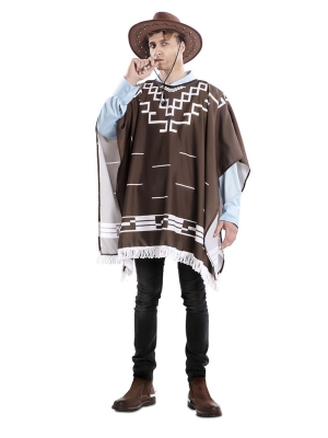 Disfraz de Poncho de Forajido - Disfraces de Vaqueros