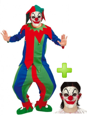 Disfraz de Bufon Diabolico - Disfraces Halloween - Disfraces Halloween Hombre