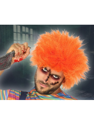 Peluca Despeinada Naranja - Complementos de Muñeco Diabolico