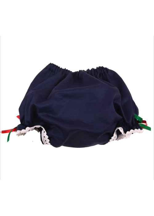 Cubrepañal de Mahon con Puntilla - Trajes Vascos Bebe