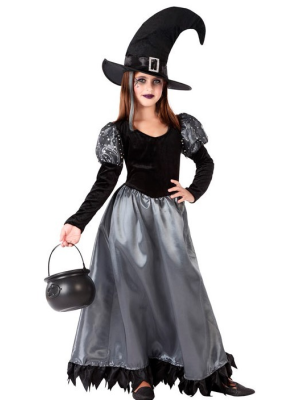 Disfraz de Bruja Gris Infantil - Disfraces de Halloween Infantiles