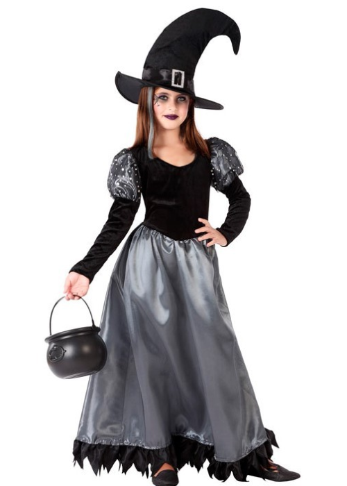Disfraz de Bruja Gris Infantil - Disfraces de Halloween Infantiles