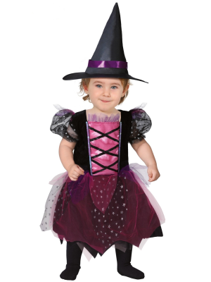 Disfraz de Bruja Rosa Bebe - Disfraces de Brujas y Hechiceros para Bebes
