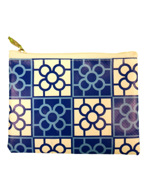 Cartera Baldosa Azul Lona - Bolsos, Mochilas y Complementos