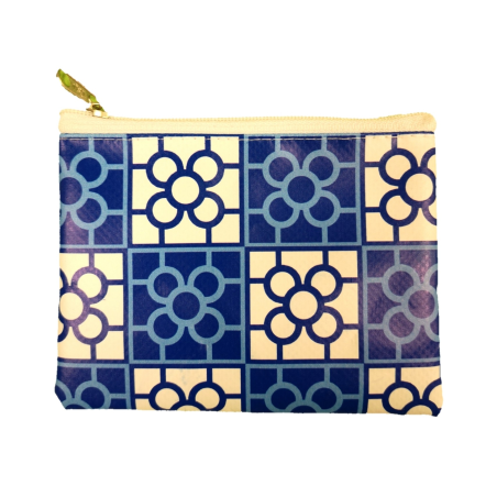 Cartera Baldosa Azul Lona - Bolsos, Mochilas y Complementos