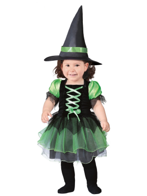 Disfraz de Bruja Verde Bebe - Disfraces de Brujas y Hechiceros