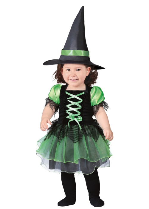 Disfraz de Bruja Verde Bebe - Disfraces de Brujas y Hechiceros