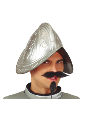 Casco Medieval Conquistador Plata - Sombreros