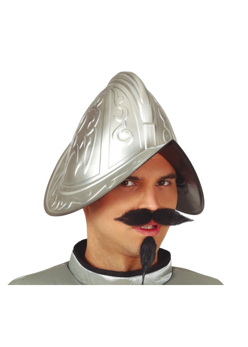 Casco Medieval Conquistador Plata - Sombreros