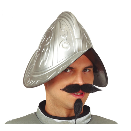 Kaskoa Conquistador Zilarrezko