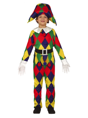 Disfraz de Arlequin Colores Niño - Disfraces de Payasos, Arlequines y Bufones