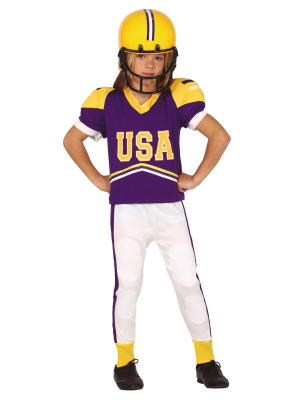 Disfraz de Quarterback Morado Infantil - Disfraces de Deportes