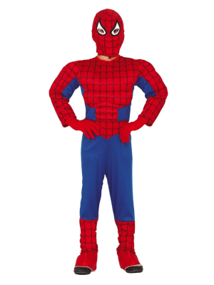 Traje de Super-Herói Aranha Musculoso Infantil