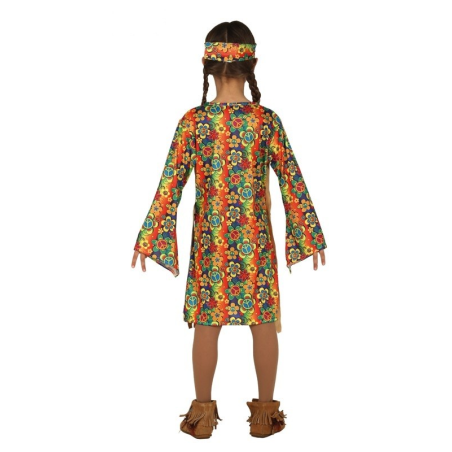 Disfraz de Hippie Flower Flecos Niña - Disfraces años 60-70 (Hippies)