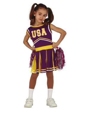 Disfraz de Animadora Morada Infantil - Disfraces de Deportes