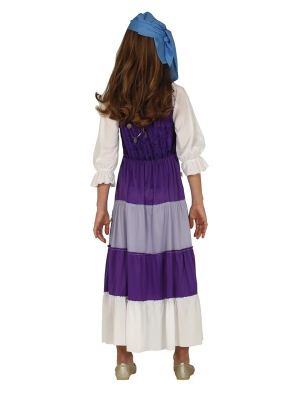 Disfraz de Zingara Morada Infantil - Disfraces de Circo