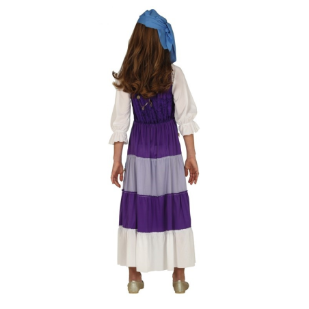 Disfraz de Zingara Morada Infantil - Disfraces de Circo