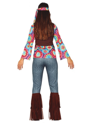 Disfraz de Hippie Flecos Mujer - Disfraces años 60-70 (Hippies)