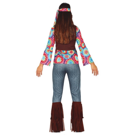 Disfraz de Hippie Flecos Mujer - Disfraces años 60-70 (Hippies)