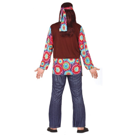 Disfraz de Hippie Flecos Hombre - Disfraces de Hippie para Hombre