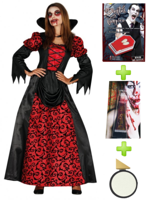 Mozorro Banpiro Gotikoa batera ezarri karaktere - Jantziak-Halloween
