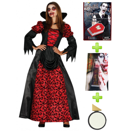Vestit de Vampir Gòtic amb el conjunt de personatges Vestits d'Halloween