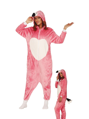 Disfraz de Flamenco Pijama Peluche - Disfraces de Animales