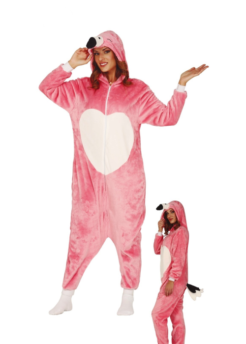Disfraz de Flamenco Pijama Peluche - Disfraces de Animales