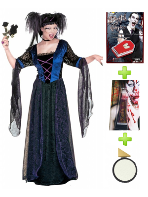 Vestit de Vampir Princesa Gòtic amb el conjunt de caràcters