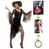 Costume de Vamp Maîtresse avec un ensemble de caractères