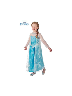 Vestit d'Elsa de Luxe Llarg Abric de Nen
