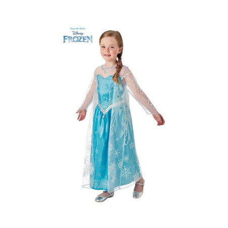 Disfraz de Elsa Deluxe Capa Larga Infantil - Princesa de Hielo
