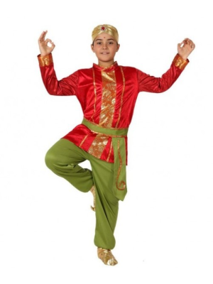 Disfraz de Hindu Rojo Infantil - Disfraces de Arabe e Hindu