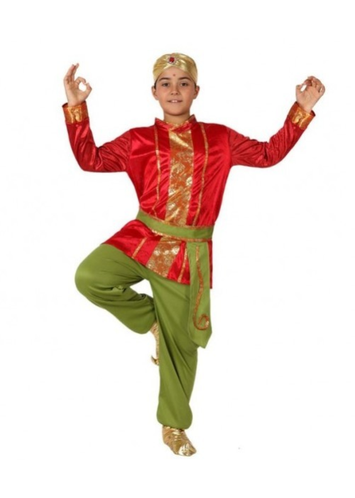 Disfraz de Hindu Rojo Infantil - Disfraces de Arabe e Hindu