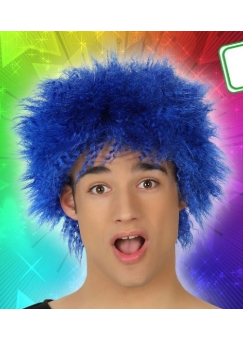 Peluca Despeinada Azul - Pelucas