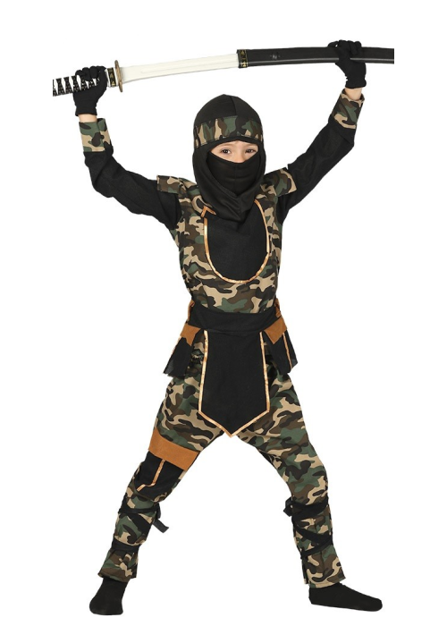 Disfraz de Ninja Comander Infantil - Disfraces de Chinos, Orientales, Ninjas y Geishas