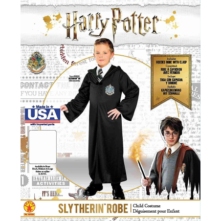 Disfraz Tunica Slytherin infantil - Disfraces de Harry Potter