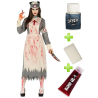 Disfraz de Doctora Zombie con set de caracterizacion - Packs Disfraces Halloween