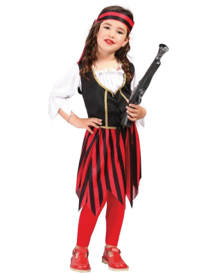 Disfraz de Piratesa Corsaria Rayas infantil - Disfraces de Pirata