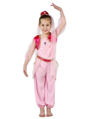 Disfraz de Princesa Arabe Rosa Infantil - Disfraces de Arabe e Hindu