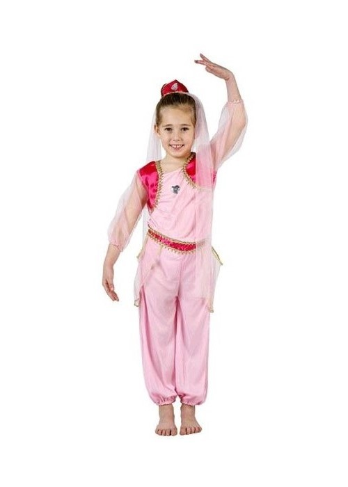 Disfraz de Princesa Arabe Rosa Infantil - Disfraces de Arabe e Hindu