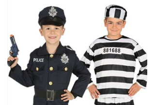 Disfraces de Policias y Presos Niño