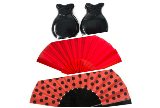 Abanicos y Castañuelas Flamencos